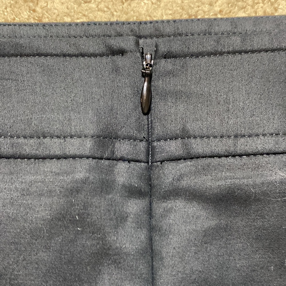 Banana Republic Black Professional Back Zipper Mini Skirt 2 - Picture 3 of 7